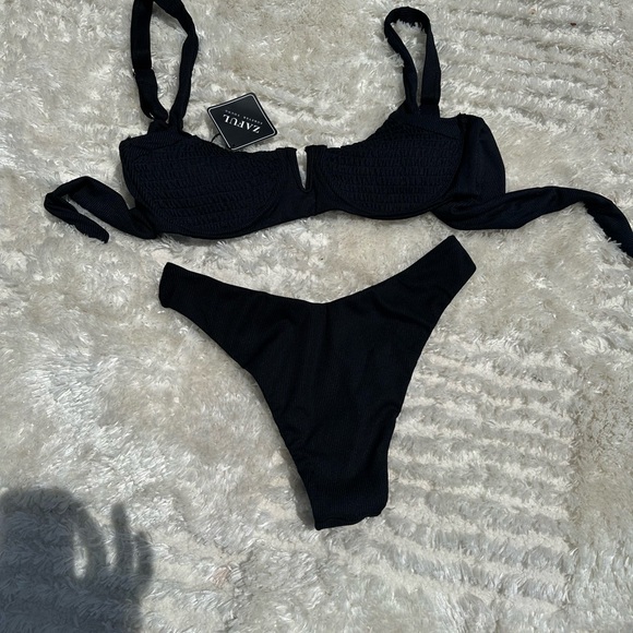 Black Women's Swimwear Set - Picture 2 of 4